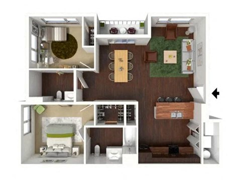 A series of images showing different rooms of a house.